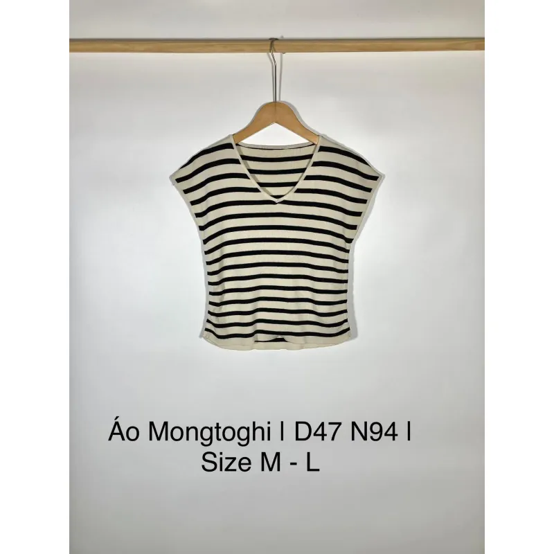 Áo Mongtoghi Kẻ Tay Hến Fit < 60Kg 799288