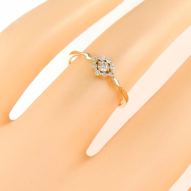 Nhẫn kim cương K18YG 670078