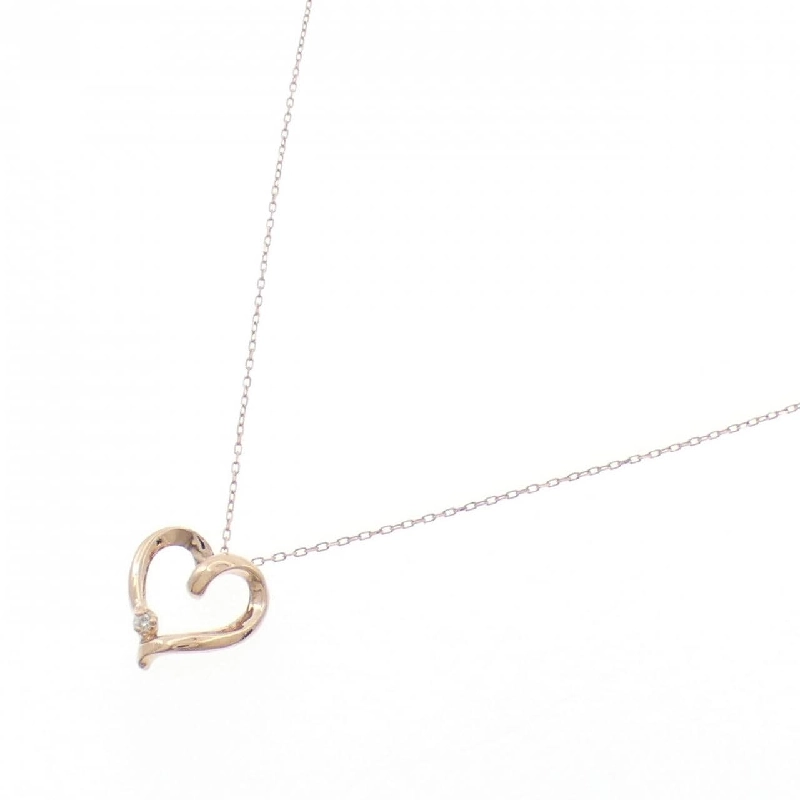 K10PG Dây chuyền trái tim kim cương 0.01CT - Hàng hiệu Authentic 858070