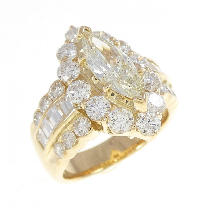 Nhẫn kim cương K18YG 1.182CT - Hàng hiệu Authentic 848135