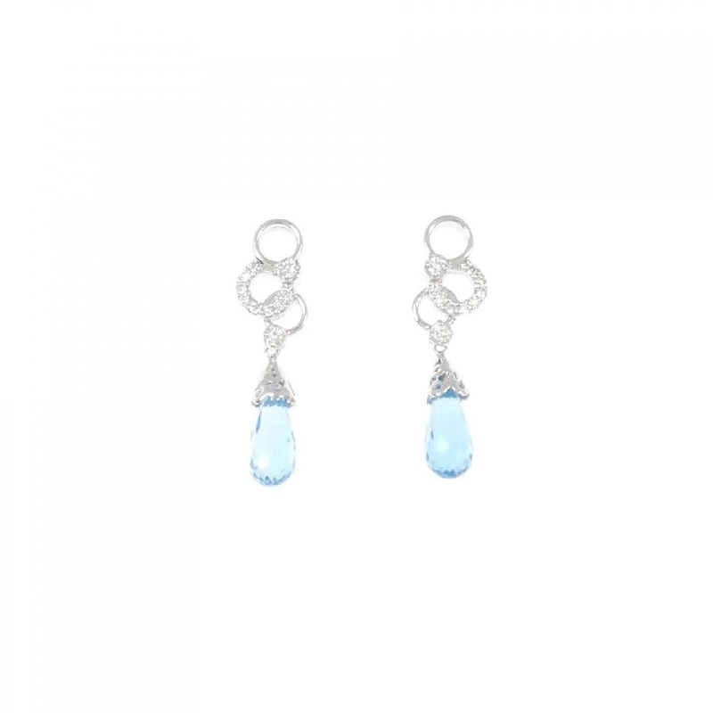 K18WG Blue Topaz Bông Tai - Hàng hiệu Chính hãng 873243