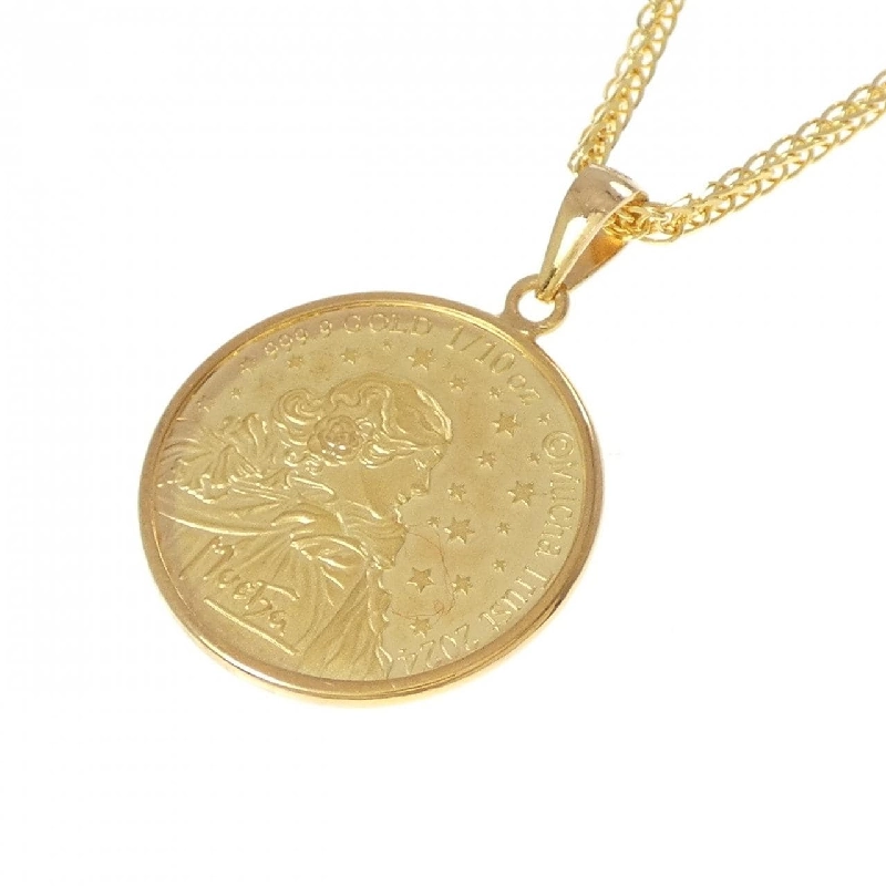K24YG(枠) Dây chuyền đồng xu - Hàng hiệu Authentic 859246