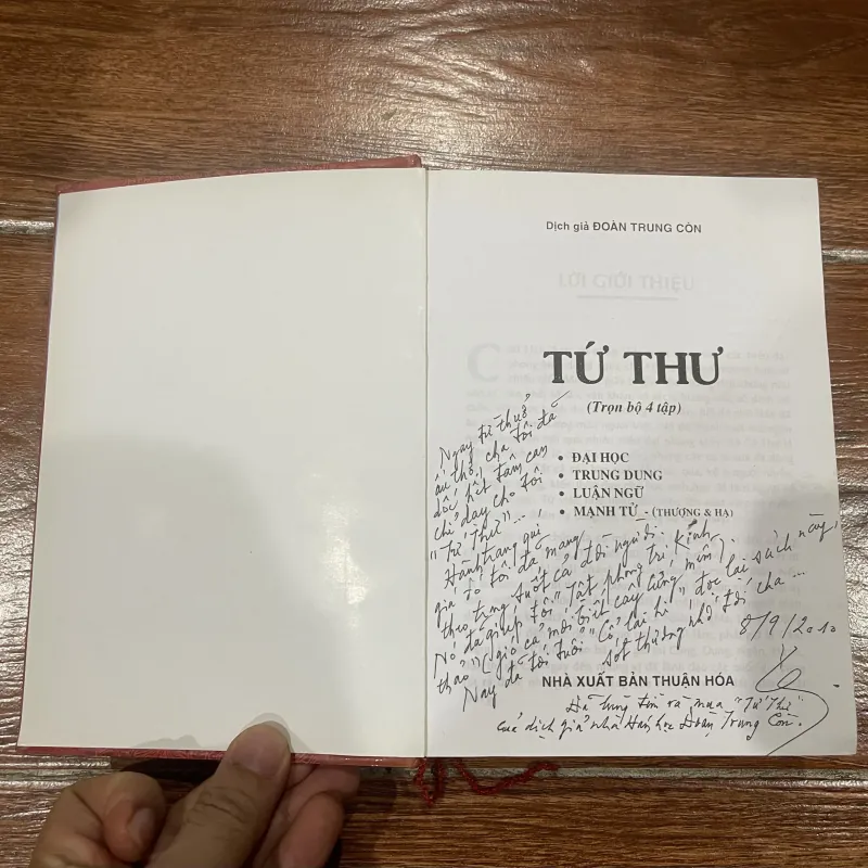 TỨ THƯ ( trọn bộ 4 tập) - dịch giả Đoàn Trung Còn  (10) 1000720