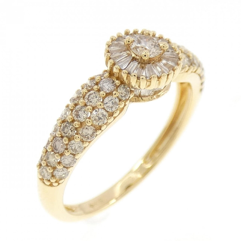 Nhẫn kim cương K18YG 0.75CT 671826