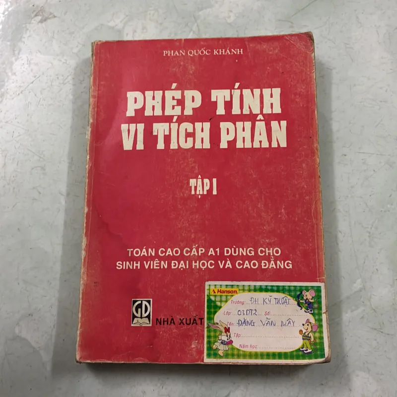 Phép tính vi tích phân (Tập 1) - Phan Quốc Khánh 1011457