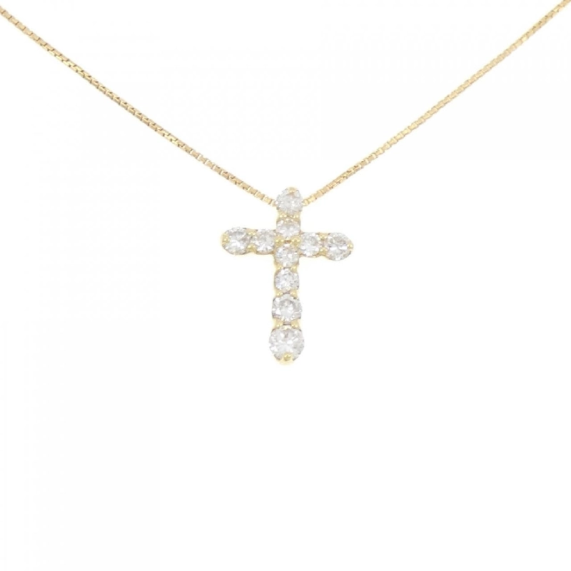 K18YG Dây chuyền kim cương hình chữ thập 0.5CT - Hàng hiệu Chính hãng 859947