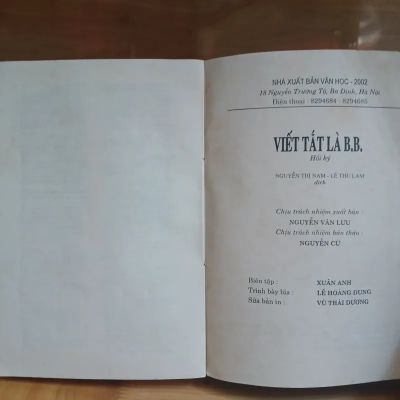 Viết Tắt Là B.B. (Hồi Ký) - Brigitte Bardot 973937