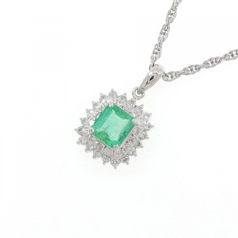 Dây chuyền ngọc lục bảo PT900/PT850 0.64CT - Hàng hiệu Authentic 857705