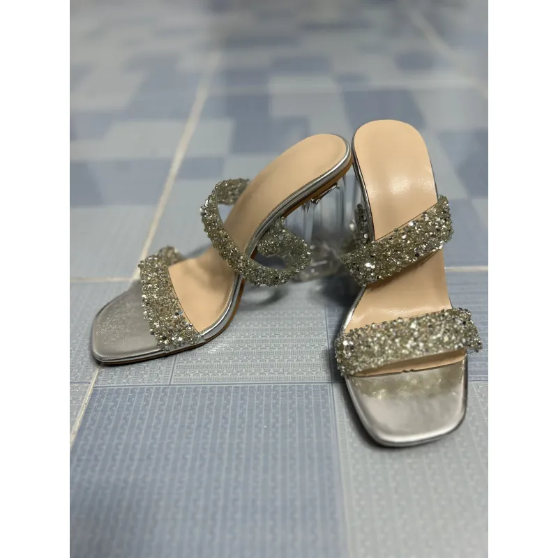 Giày mới size 36 màu bạc cao 10cm 1032342