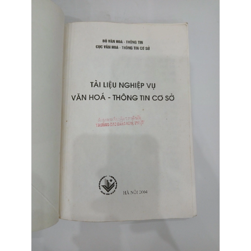 Tài Liệu Nghiệp Vụ Văn Hóa - Thông Tin Cơ Sở 544525