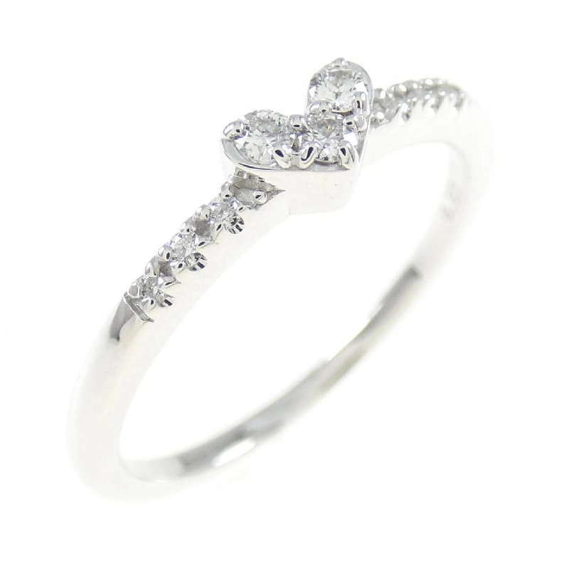 Nhẫn kim cương hình trái tim K18WG 0.07CT 670971