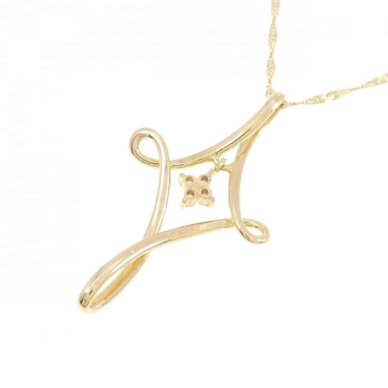 K18YG/750YG Dây chuyền kim cương 0.03CT - Hàng hiệu Chính hãng 858733