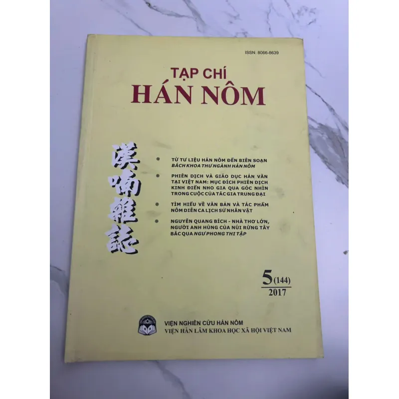 Tạp chí Hán Nôm - Số 5 (138) - Năm 2016 703382