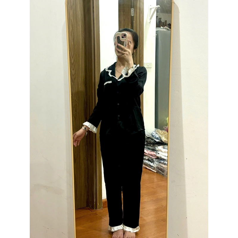 Pijama lụa dài tay 454868