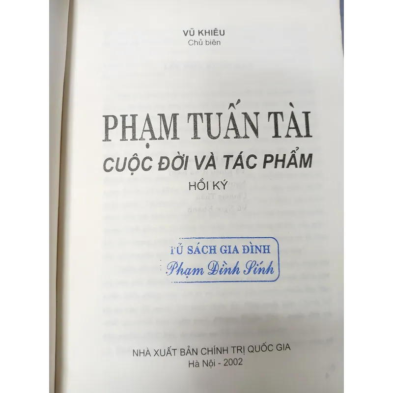 PHẠM TUẤN TÀI CUỘC ĐỜI VÀ TÁC PHẨM - VŨ KHIÊU chủ biên 726922