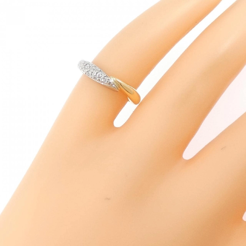 Nhẫn kim cương K18YG/PT900 0.06CT - Hàng hiệu Authentic 852174