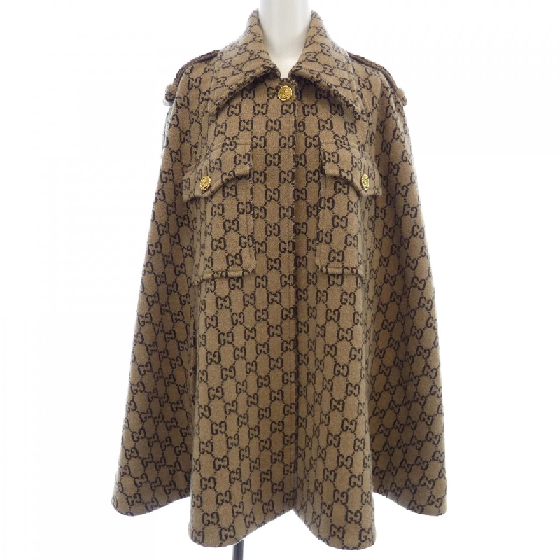 Áo choàng GG len của Gucci GG mẫu 610488 XKA5U 630416