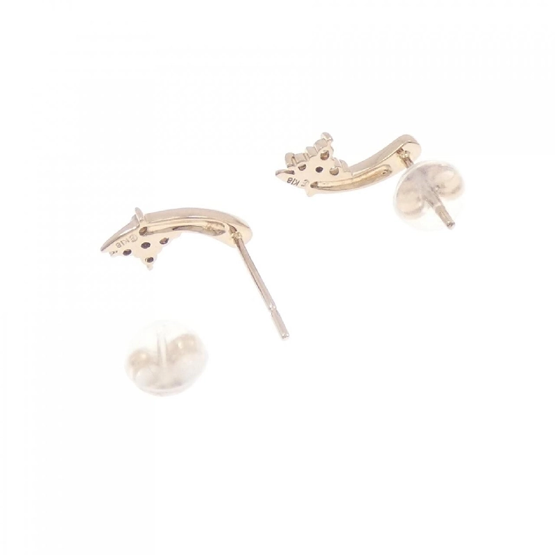 K18PG Bông tai kim cương - Hàng hiệu Authentic 870039