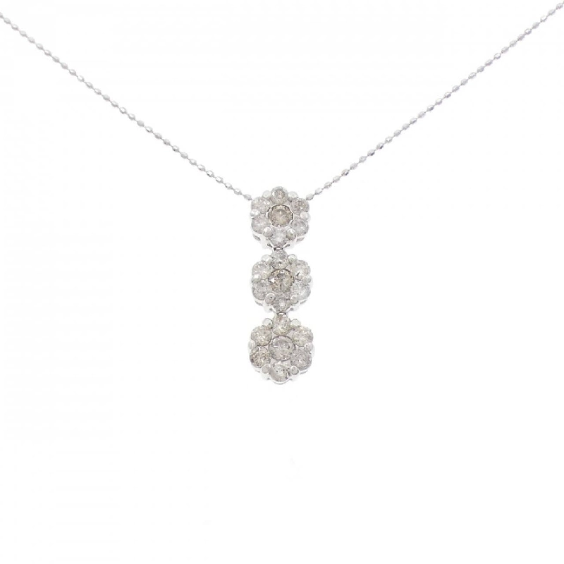 K14WG Hoa Kim Cương Dây Chuyền 1.00CT - Hàng hiệu Chính hãng 856804