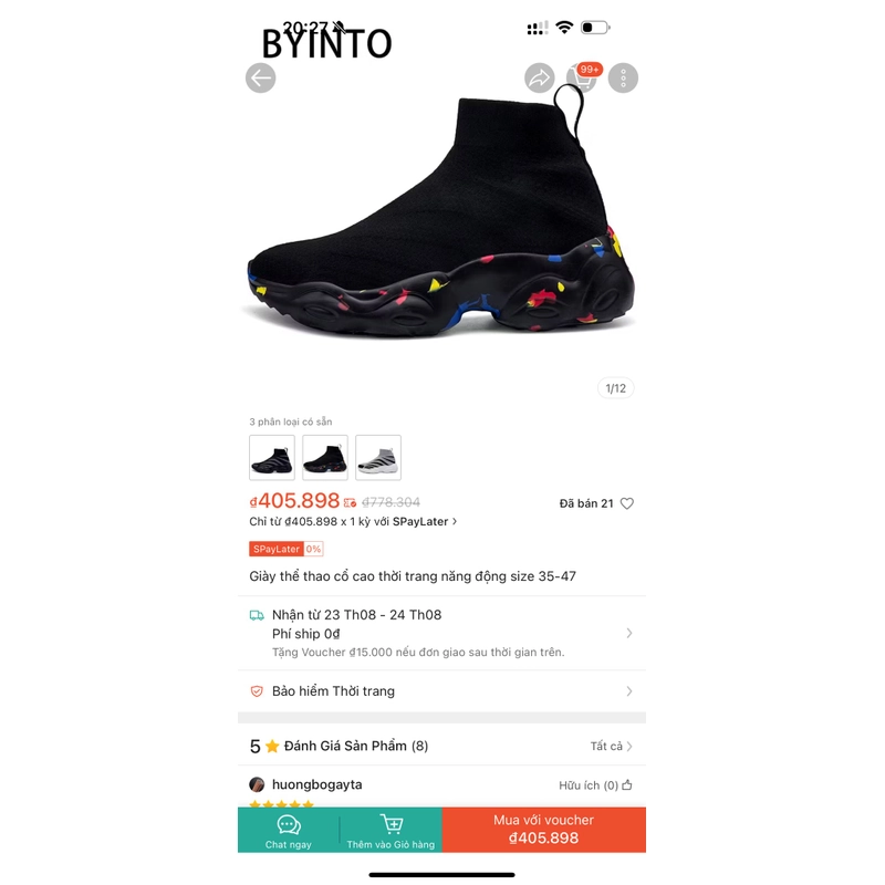 Giày size 35 537221