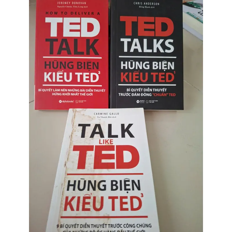 [Thanh lý] Combo 3 cuốn Hùng biện kiểu TED - mới 95% 1038421