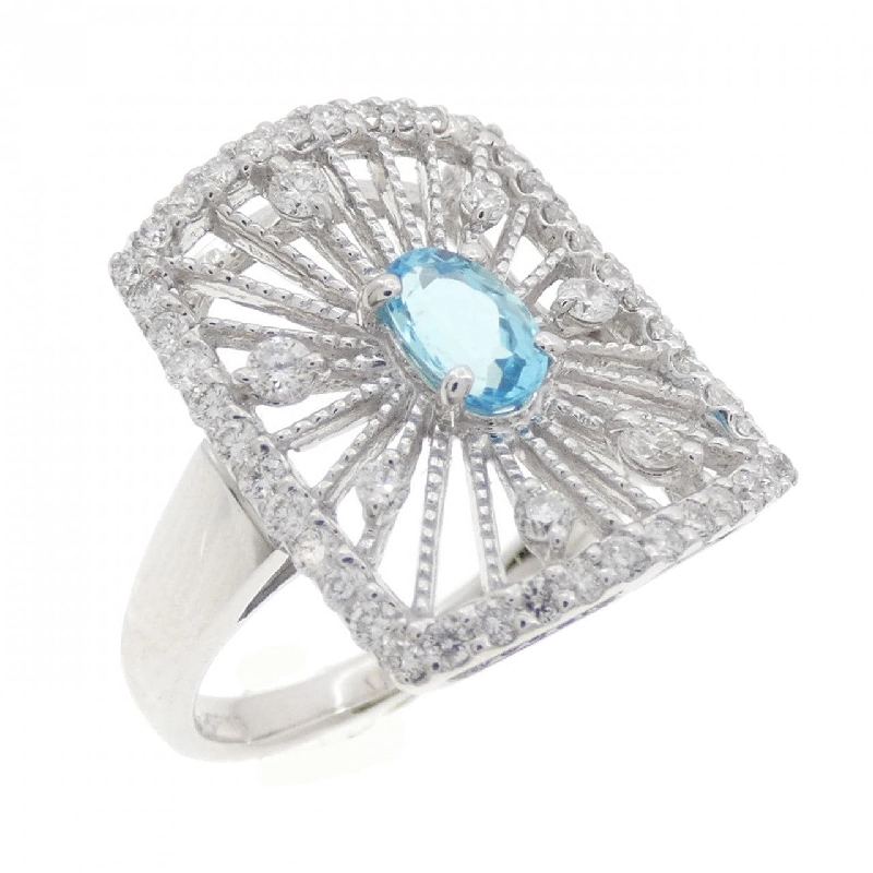 Nhẫn Paraiba Tourmaline K18WG 0.42CT 667986