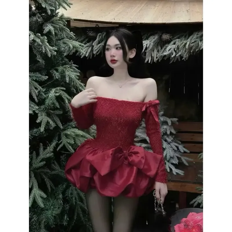 Váy trễ vai sz S 716307