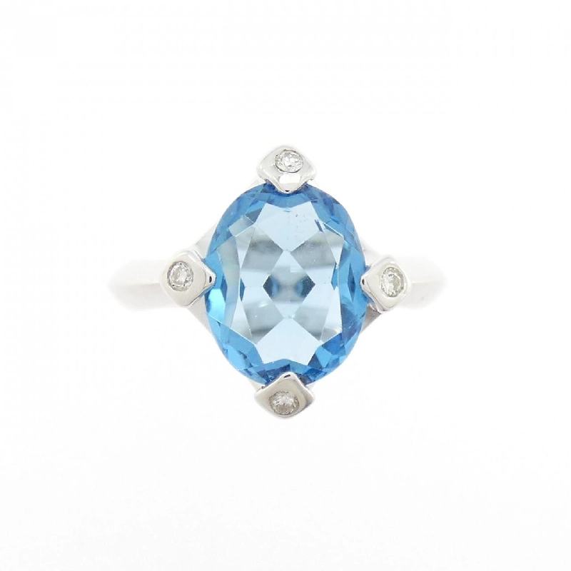 Nhẫn Blue Topaz K18WG - Hàng hiệu Chính hãng 850370