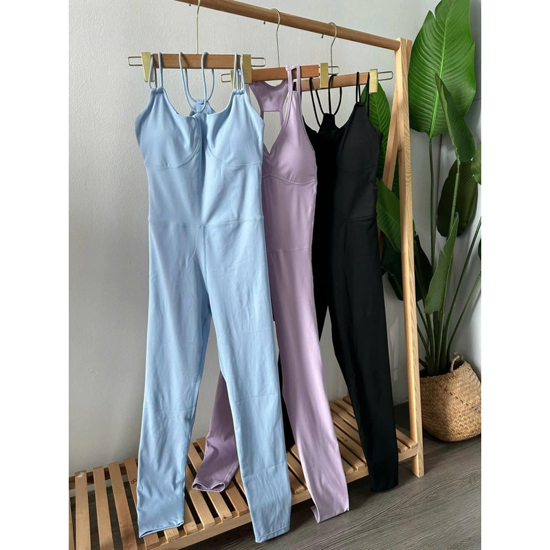 Jumpsuit Yoga cao cấp (Size M: 49kg - 53Kg) - Màu xanh nước biển 336586