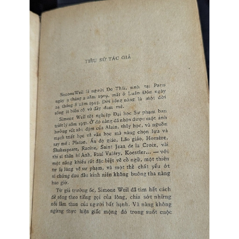 kẻ lạ ở thiên đường - Simone Weil ( bản dịch Phùng Thăng ) 740223