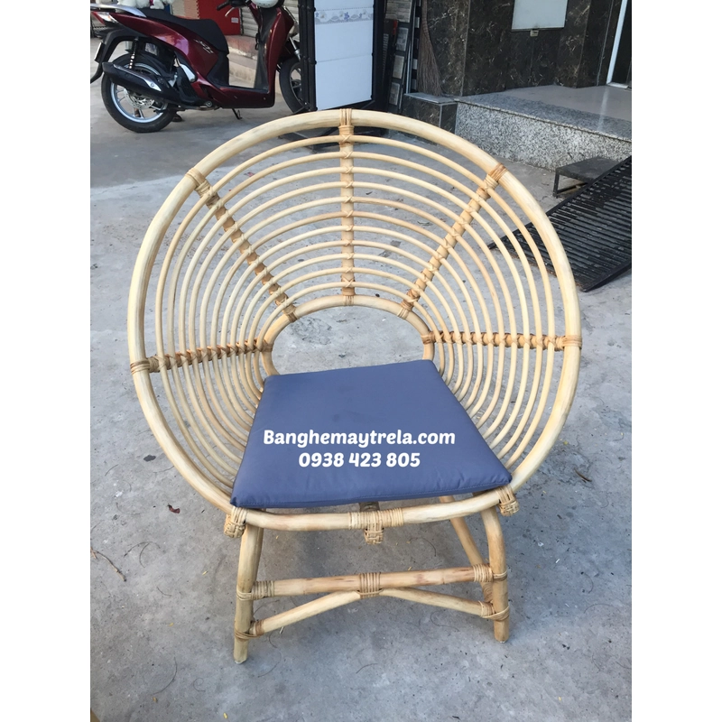 Ghế đơn mây tròn 462683
