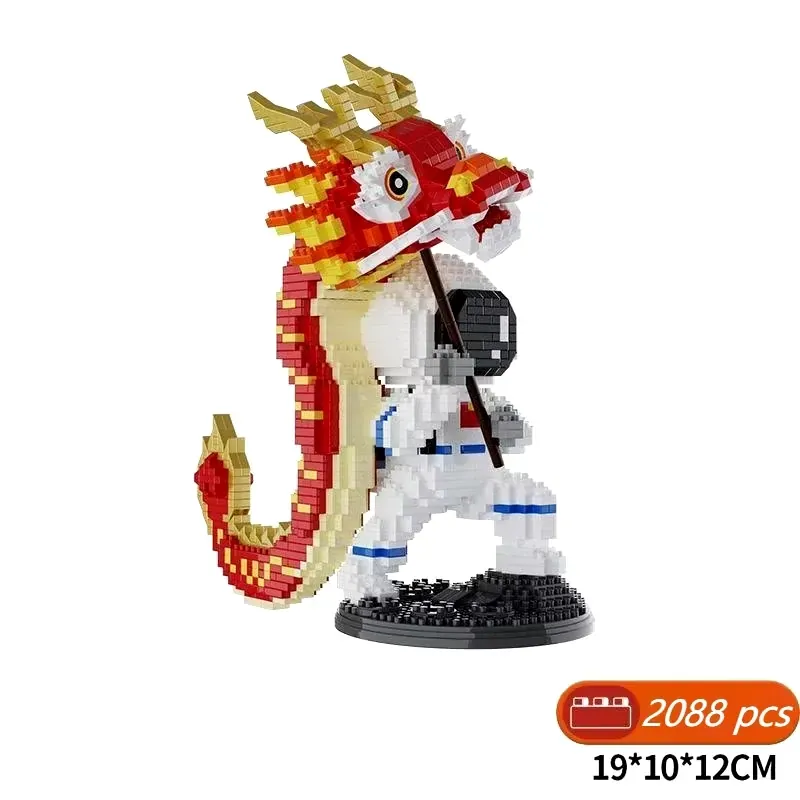Bộ đồ chơi lắp ráp mô hình Lion Dance Dragon 2088 mảnh 1009290