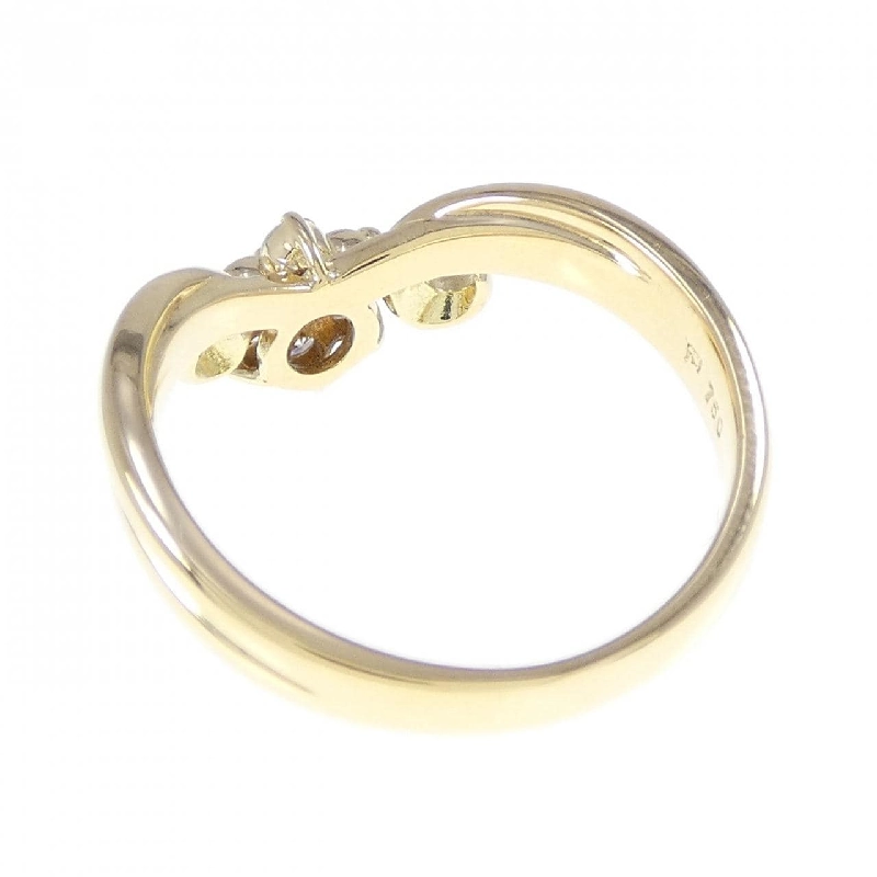 Nhẫn kim cương 750YG hoa 0.23CT 669896