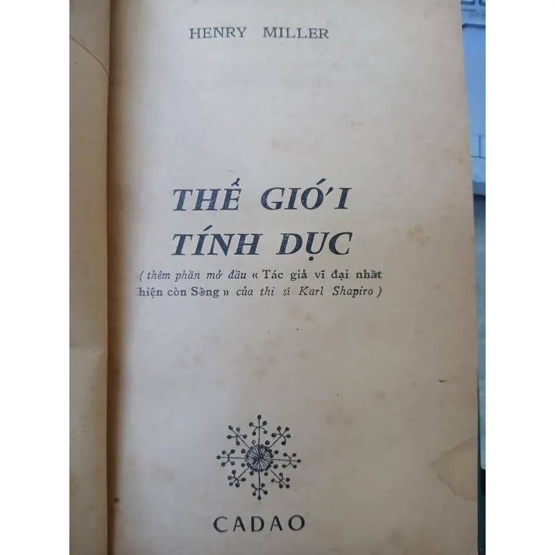 THẾ GIỚI TÍNH DỤC - HENRY MILLER (Người dịch: Hoài Lãng Tử) 758461