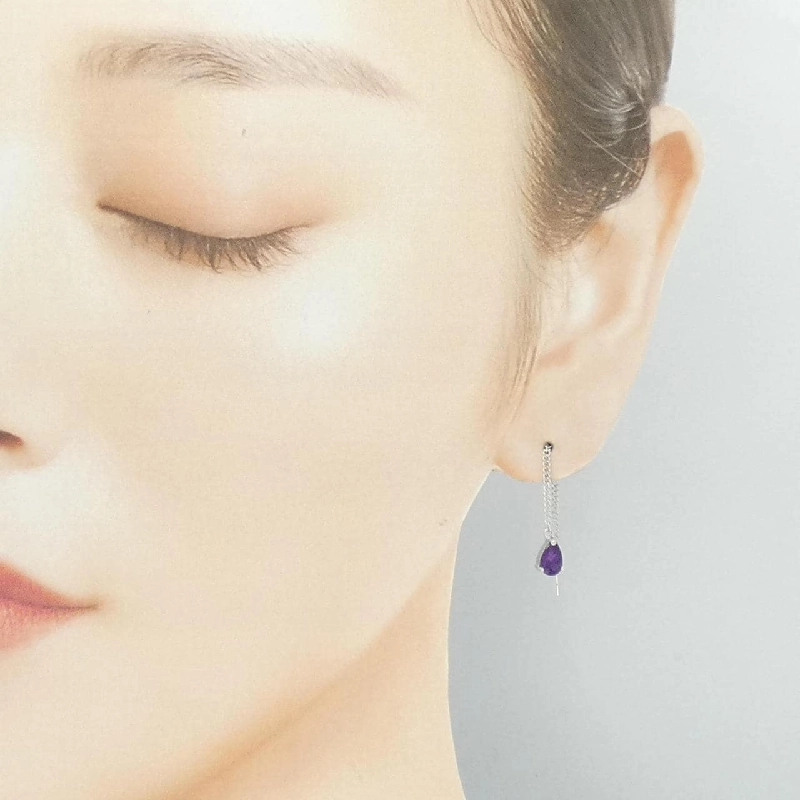 K14WG Amethyst Bông tai - Hàng hiệu Chính hãng 862218