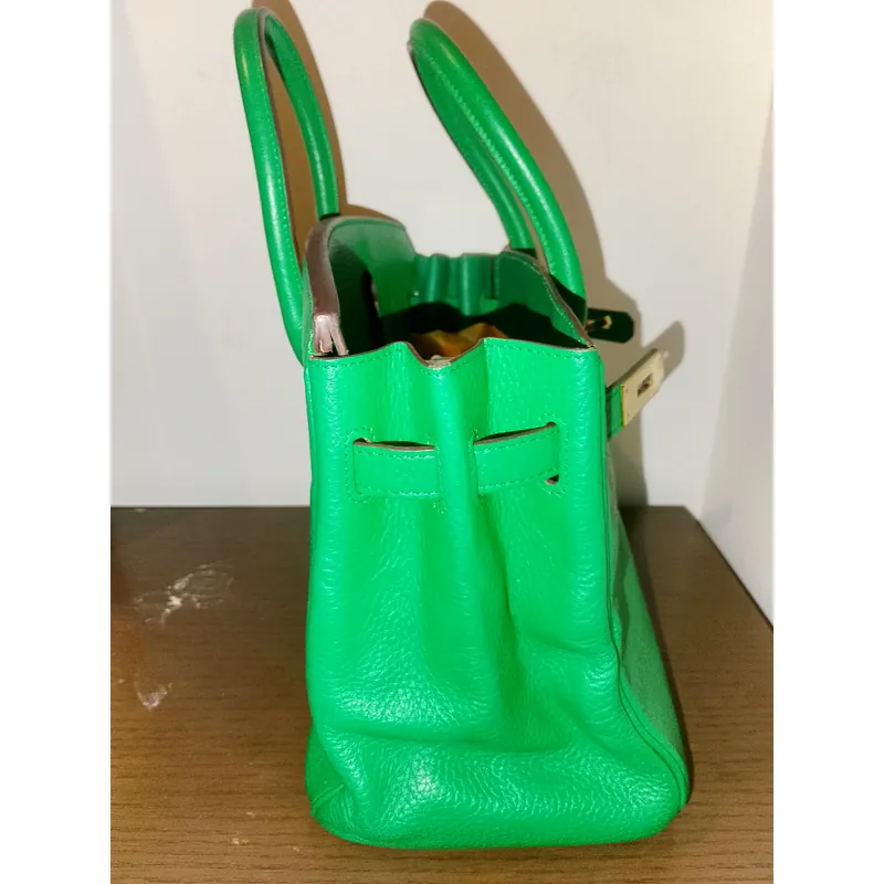 Túi xách Hermes da xanh lá cho nữ  598840