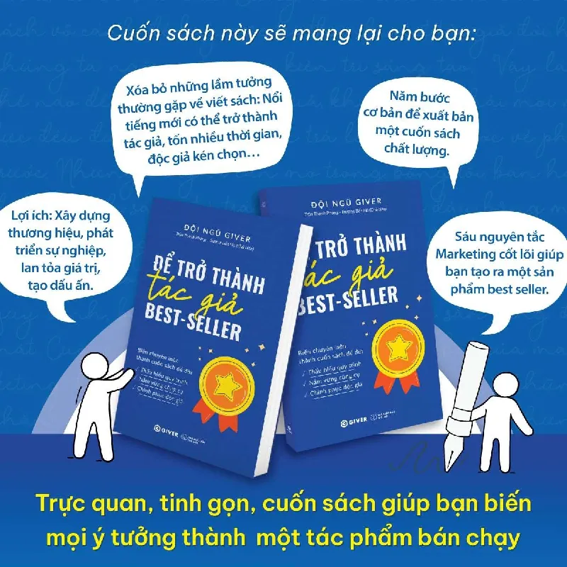Để Trở Thành Tác Giả Best Seller - Đội Ngũ GIVER - GIVER BOOKS - MARKETING KINH DOANH 595445