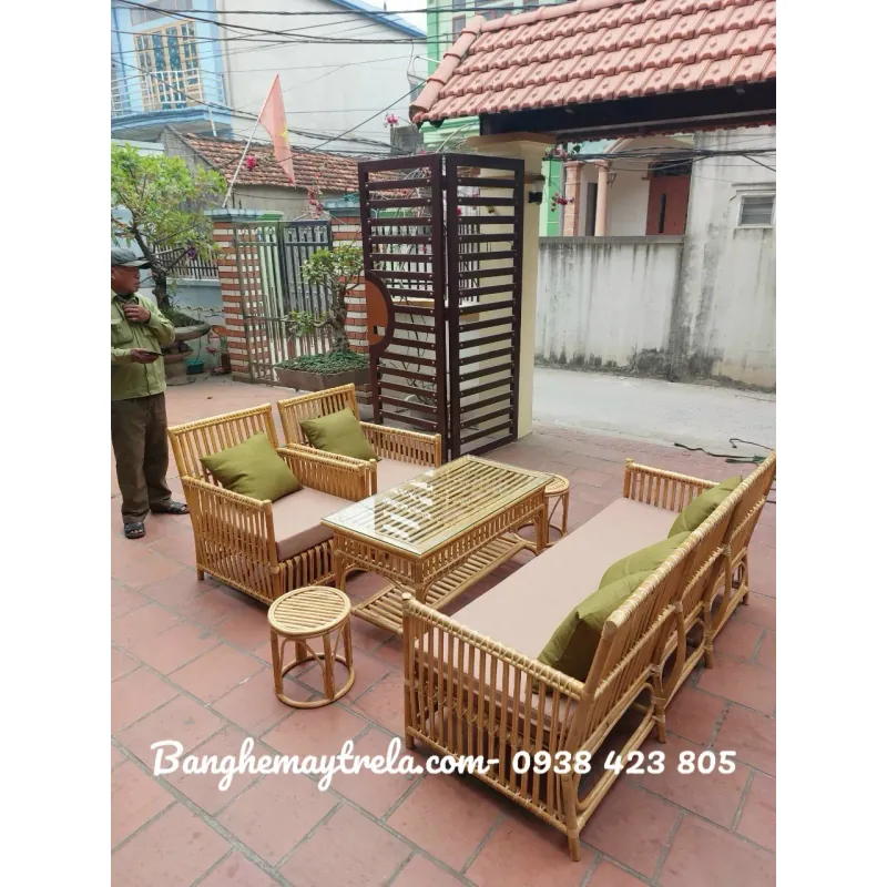 Sofa mây tự nhiên phòng khách 721987