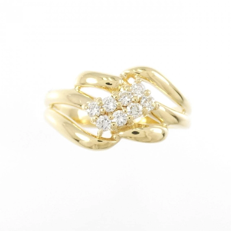 Nhẫn kim cương K18YG 0.18CT 670676