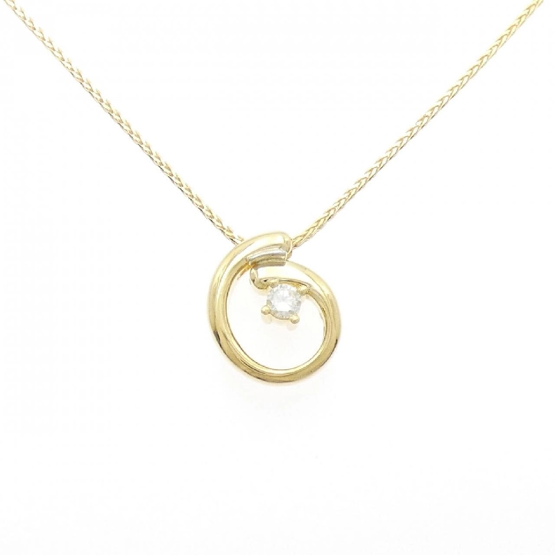 K18YG Dây chuyền kim cương 0.18CT - Hàng hiệu Chính hãng 858044