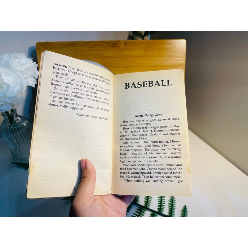 [Sách 2hand từ US] Like new 90% - Amazing but true sports stories 474504