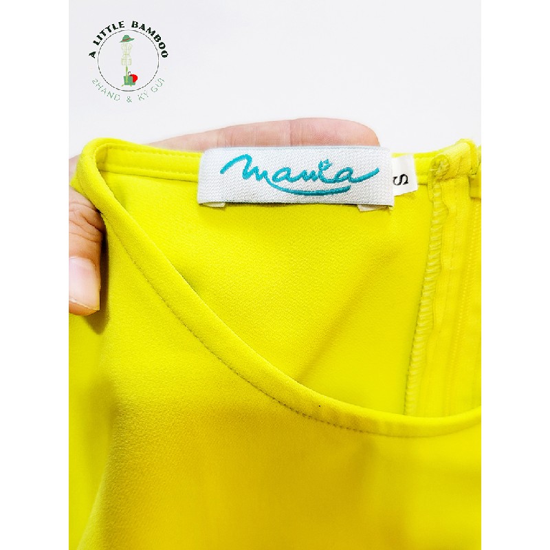 Váy đầm MAMA màu vàng Neon không tay size S 14515