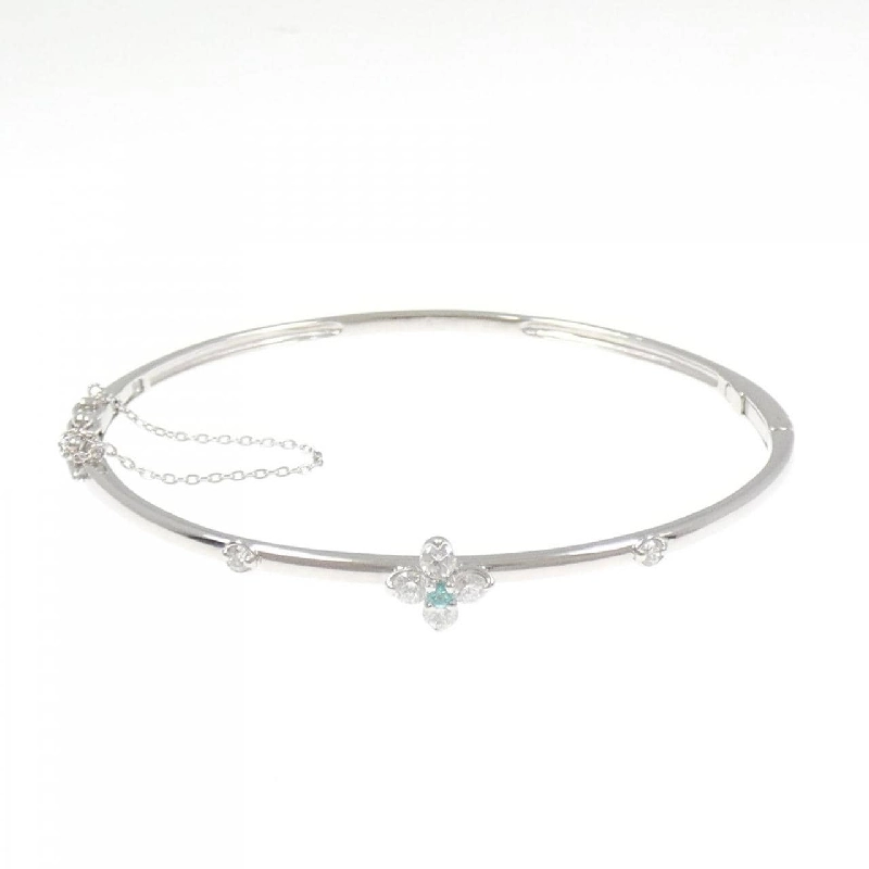 K18WG Paraiba Tourmaline Bangle 0.02CT - Hàng hiệu Authentic 869900