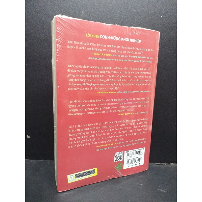 Con Đường Khởi Nghiệp (nguyên seal) mới 90% ố vàng HCM0107 Eric Ries KỸ NĂNG 916323