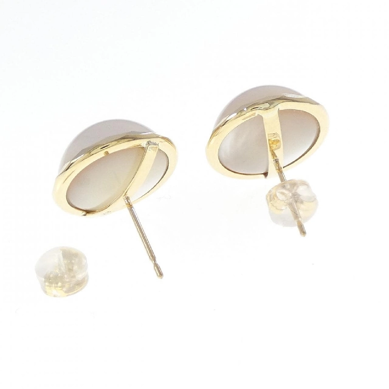 K18YG Mabe Pearl Earrings - Hàng hiệu Authentic 868954
