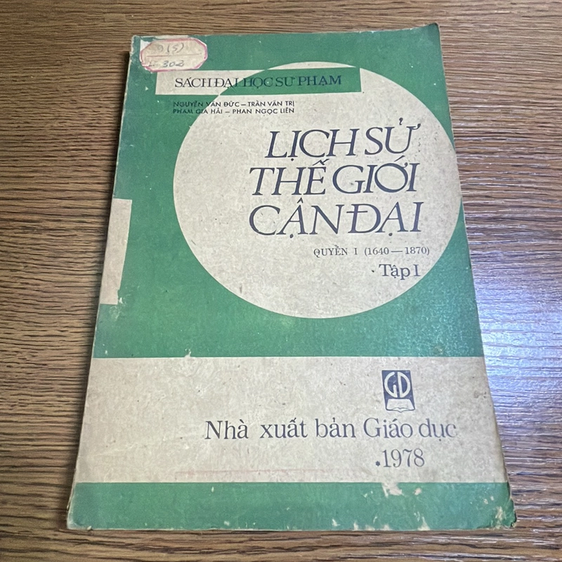Lịch sử thế giới cận đại 1640-1870 tập 1 XB 1978 378377