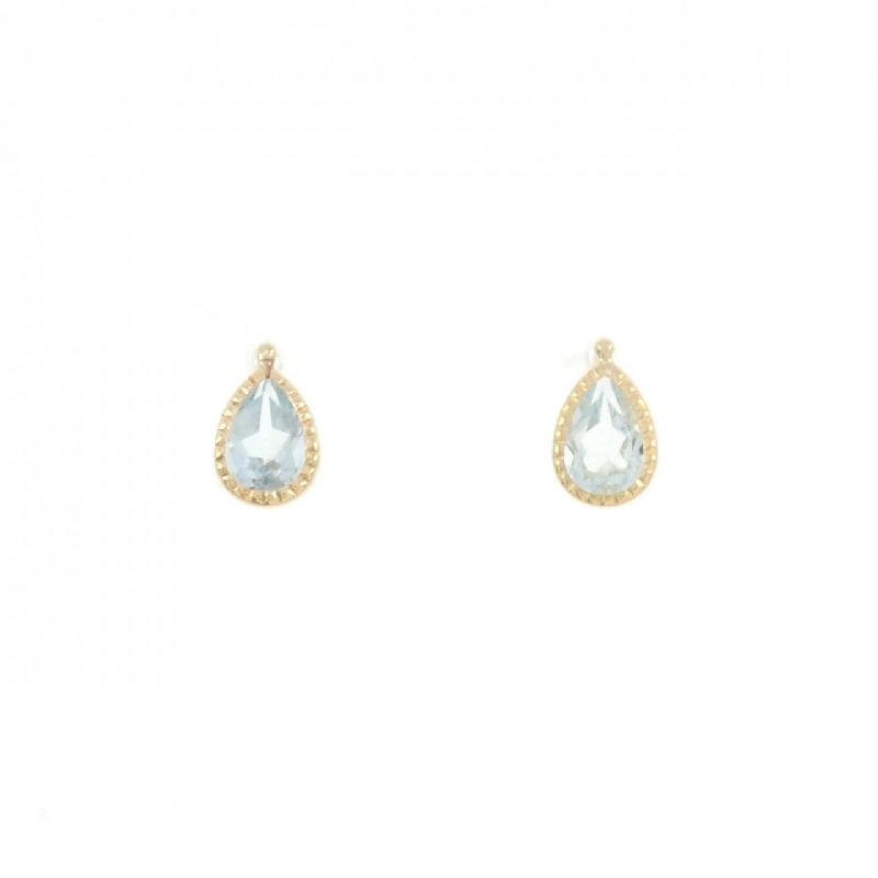 K18YG Blue Topaz Bông tai - Hàng hiệu Chính hãng 870055