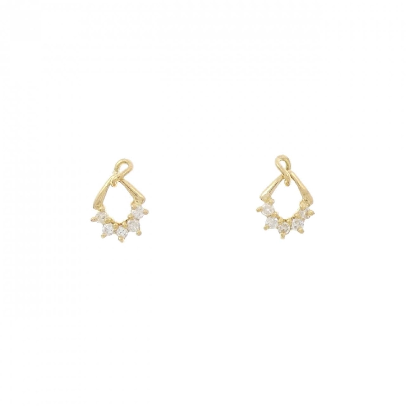 Bông tai kim cương K18YG 0.10CT - Hàng hiệu Chính hãng 870122