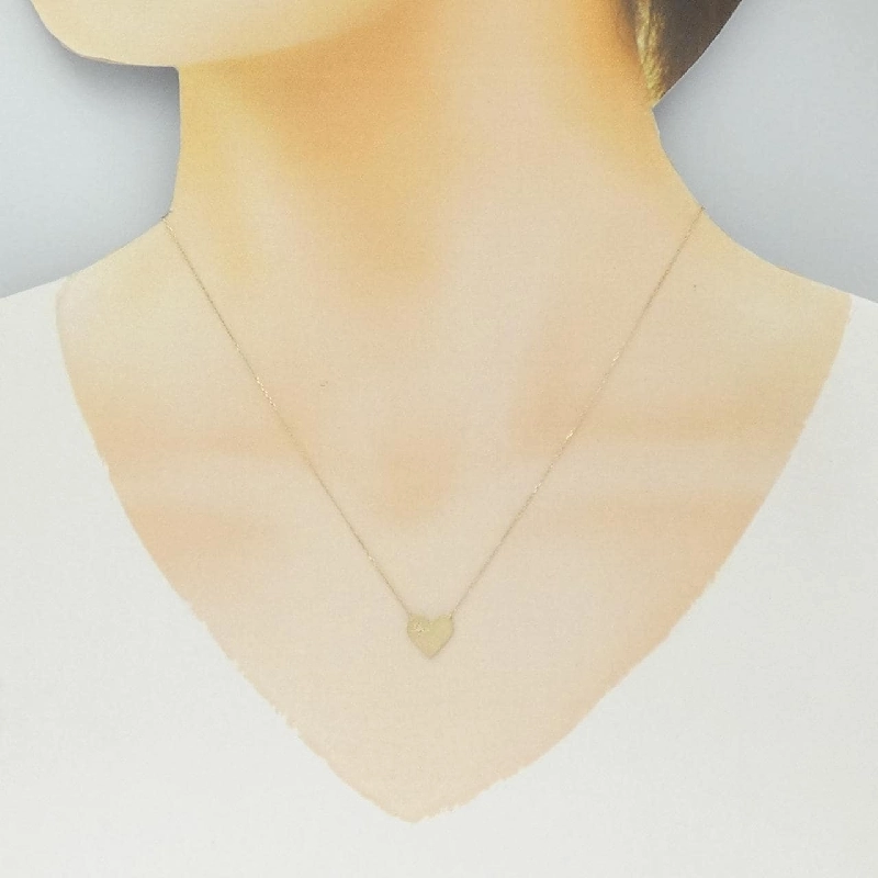 K10YG Dây chuyền kim cương hình trái tim - Hàng hiệu Chính hãng 861545