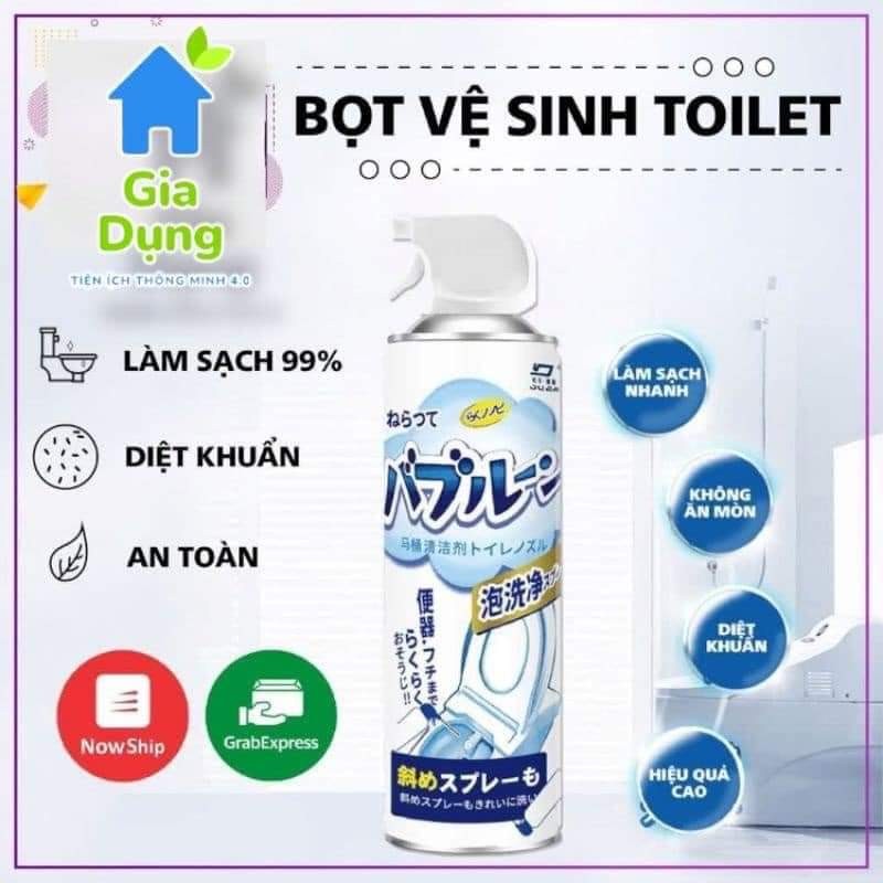 CHAI XỊT BỌT VỆ SINH TOILET, NHÀ TẮM ĐA NĂNG  71632